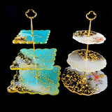 Three-Layer Cake Tray Fruit Table DIY Silicone Mold Resin Epoxy Coaster Mold