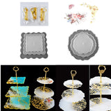 3-Layer Fruit Dish Mold Tea Tray Silicone Epoxy Resin Storage Mold