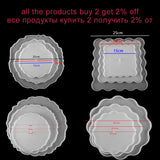 3-Layer Fruit Dish Mold Tea Tray Silicone Epoxy Resin Storage Mold