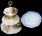 3-Layer Fruit Dish Mold Tea Tray Silicone Epoxy Resin Storage Mold