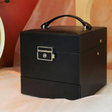Three Layer Jewelry Box Organizer Travel Case for Women Girls Rings Showcase
