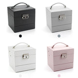 Three Layer Jewelry Box Organizer Travel Case for Women Girls Rings Showcase