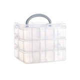 Three-Layer Jewellery Storage Box Earrings Rings Necklace Large Space