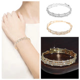 Rhinestone Stretch Bracelet Bangle Jewelry Set