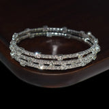 Rhinestone Stretch Bracelet Bangle Jewelry Set