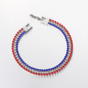 Multicolor CZ Crystal Tennis Bracelet for Women 2mm