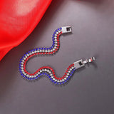 Multicolor CZ Crystal Tennis Bracelet for Women 2mm