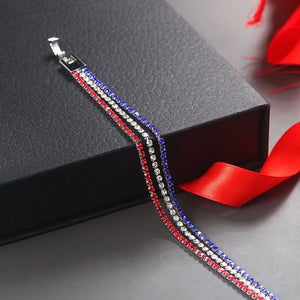 Multicolor CZ Crystal Tennis Bracelet for Women 2mm