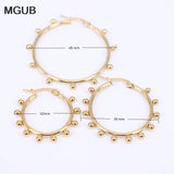 Stainless Steel High Hoop Earrings for Women SL39