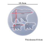 Animal Silicone Mold Elephant Alpaca Polar Bear Epoxy Resin Mould