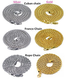 Chains for Men - Rope, Cuban, Franco