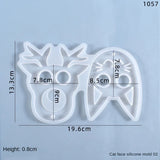 Three-chain Cat Face Silicone Mold for Resin DIY Jewelry Self-Defense Keychain