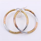 Smooth Stainless Steel Hoop Earrings Set 3mm Multiple Sizes LH934