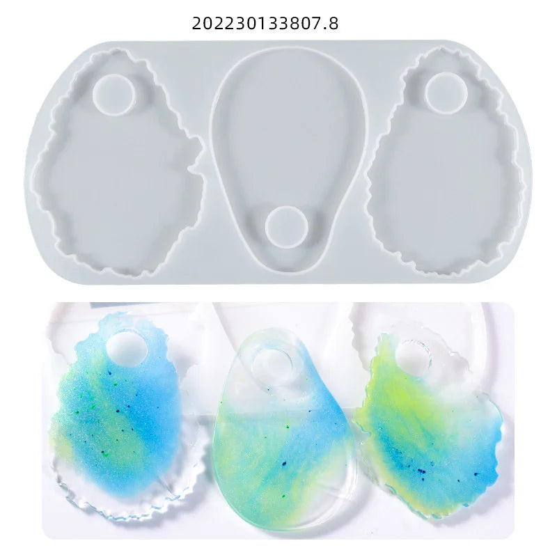 Silica Gel Epoxy Resin Molds for Cosmetics Tray Art Plate Jewelry