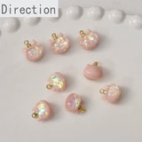 3D Glitter Kitten Head Resin Pendant Jewelry DIY