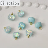 3D Glitter Kitten Head Resin Pendant Jewelry DIY