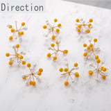 3D Snowflake Crystal Bead Copper Wire Snowflake Ball DIY Jewelry Hand-made