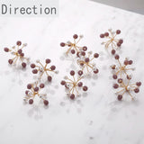 3D Snowflake Crystal Bead Copper Wire Snowflake Ball DIY Jewelry Hand-made