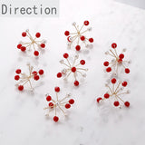 3D Snowflake Crystal Bead Copper Wire Snowflake Ball DIY Jewelry Hand-made