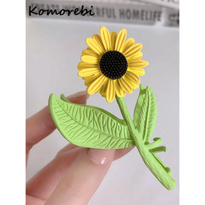 3D Sunflower Hair Clips for Women Sweet Romance Flower Hair Claw
