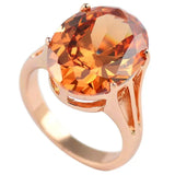 Oversized Citrine Ring Silver Palace Jewelry