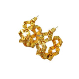 3D Flower Sweet 925 Silver Needle Earrings for Women Girls