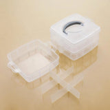 3-Layer Disassembly Plastic Storage Case Box Jewelry Container