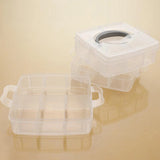 3-Layer Disassembly Plastic Storage Case Box Jewelry Container