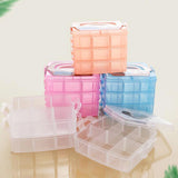 3-Layer Disassembly Plastic Storage Case Box Jewelry Container