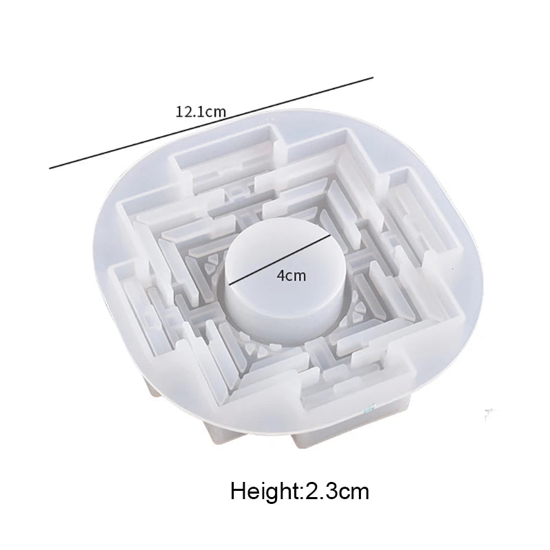3-Layer Candle Holder Silicone Mold for DIY Resin Jewelry Making