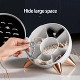 Three-layer Jewelry Box Portable Jewelry Organizer Display Travel Jewelry Case