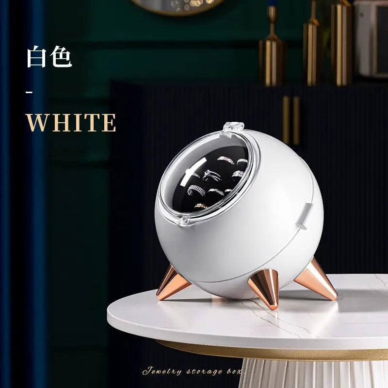 Portable Jewelry Organizer Three-layer Jewelry Box