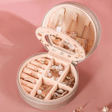 Three-layer PU Leather Jewelry Box Organizer