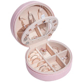Three-layer PU Leather Jewelry Box Organizer