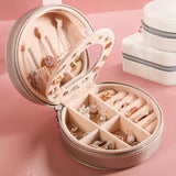 Three-layer PU Leather Jewelry Box Organizer