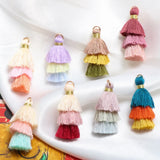 Cotton Thread Tassel Pendant DIY Jewelry Earring Nail Accessory Material
