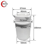 3-Mouth 1KG Ceramic Platinum Melting Crucible Cup