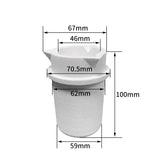1KG High Purity Ceramic Platinum Melting Crucible Cup