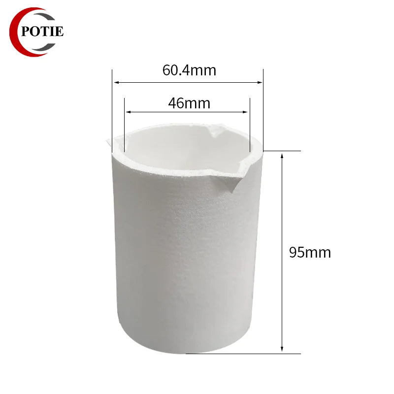 3-mouth High Purity Ceramic Platinum Melting Crucible Lab Ceramic Cup