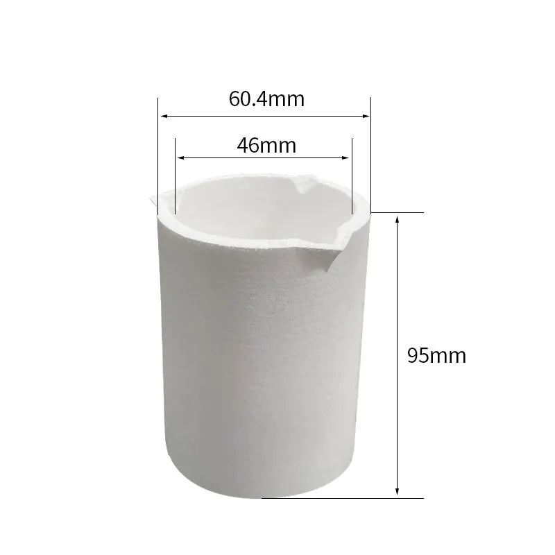 3-mouth Ceramic Platinum Melting Crucible Lab Ceramic Cup