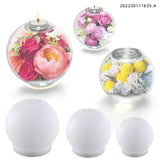 3-Pack Spherical Silicone Molds for Candle Table Crafts & Home Decor