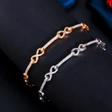 ThreeGraces Infinity Bracelet CZ Stone Party Jewelry