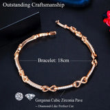 ThreeGraces Infinity Bracelet CZ Stone Party Jewelry