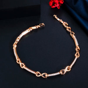 ThreeGraces Infinity Bracelet CZ Stone Party Jewelry