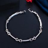 ThreeGraces Infinity Bracelet CZ Stone Party Jewelry