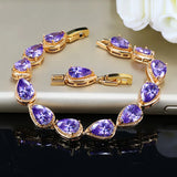 ThreeGraces 6 Colors Options CZ Crystal Bracelet for Women