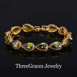 ThreeGraces 6 Colors Options CZ Crystal Bracelet for Women