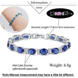 ThreeGraces CZ Silver Tennis Bracelet for Women BR236
