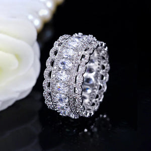 ThreeGraces CZ Bridal Wedding Engagement Ring for Women R271