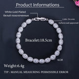 ThreeGraces CZ Silver Bridal Tennis Bracelet for Women BR226